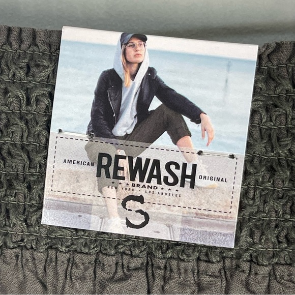 Rewash Cropped Ruched Jogger Soft Pants New Size Small - Picture 10 of 13